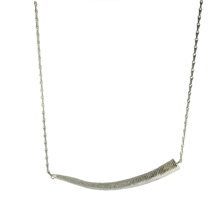Emer Roberts 18 Karat White Gold Horn Tail Pendant For At 1stdibs Emer Roberts 18 Karat White Gold Horn Tail Pendant For