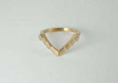 Emer Roberts Gold Stacking Wishbone Ring