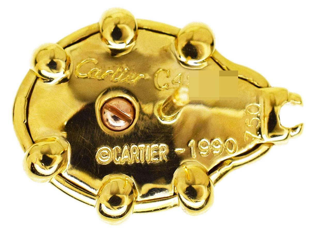 Cartier Ladybug Motif Pin Brooch 18 Karat Yellow Gold 1