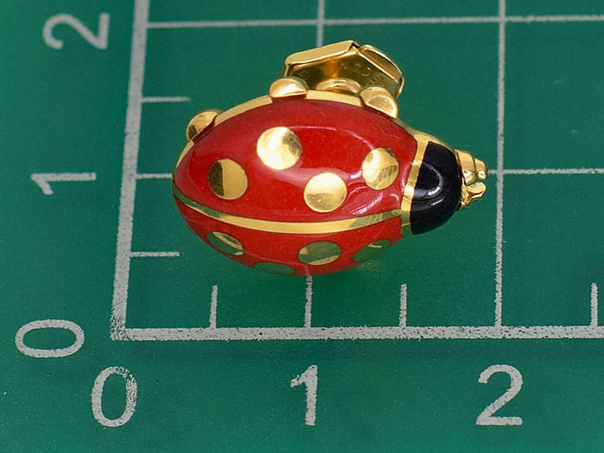 Cartier Ladybug Motif Pin Brooch 18 Karat Yellow Gold 3