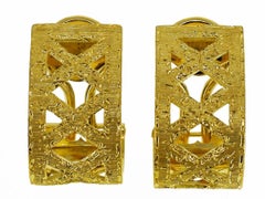Federico Buccellati Design 18 Karat Yellow Gold Clip Earrings