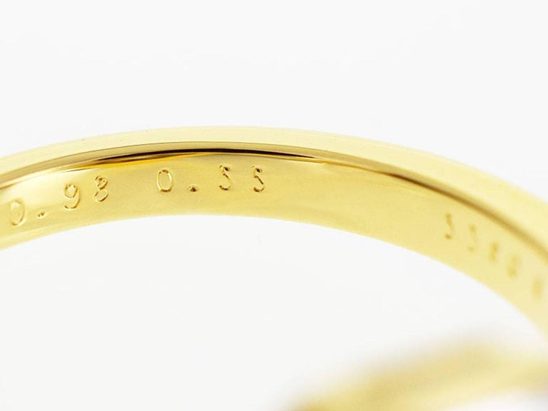 Mellerio dits Meller 18 Karat Yellow Gold Diamond Sapphire Ring For ...