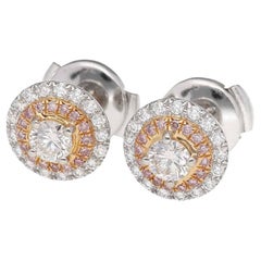 TIFFANY&Co. Diamant 0,16 Karat/0.16 Karat Platin 18K Rosa Gold Soleste Ohrstecker mit Diamanten