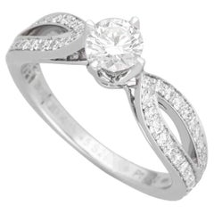 Boucheron Pont De Paris Anello Solitario con Diamante 0,30ct GIA G-VS2-Ex US 3 1/2 Boucheron Pont De Paris Anello Solitario con Diamante 0,30ct GIA G-VS2-Ex US 3 1/2