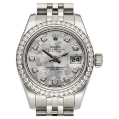 ROLEX Datejust 26mm 179384G Diamant SS Silber Gold Kristall Zifferblatt