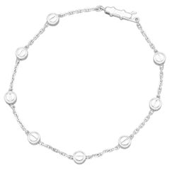 Cartier Love Pastilles Armband aus 18 Karat Weißgold, Zertifikat vom Oktober 2007