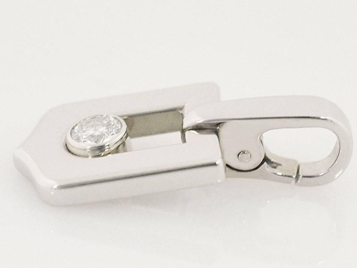 Cartier Diamond C2 Cut 88 Charm 18 Karat White Gold 1