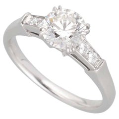 Harry Winston Tryst 0.80ct F-VS1-3Ex Diamond Engagement Ring in Pt950 – US 3 3/4