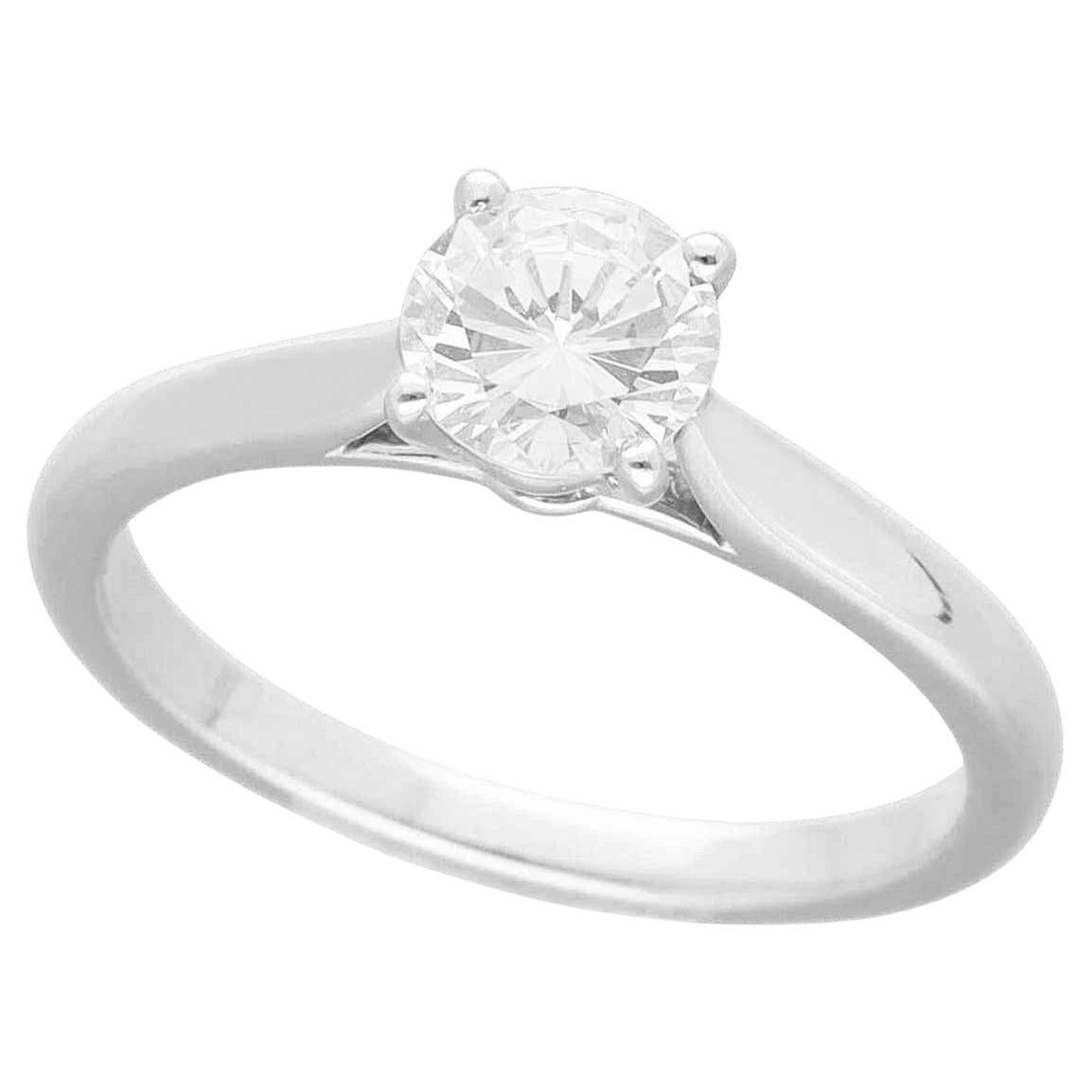Cartier Diamond Solitaire 1895 0.62ct F-VVS2 Platinum Ring US 5 1/4