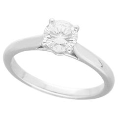 Bague solitaire Cartier 1895 0,62 carat F-VVS2 en platine US 5 1/4