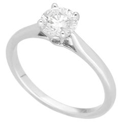 Cartier Solitaire 1895 Diamond 0.66ct G-VVS2 Platinum Ring US 4 4/3