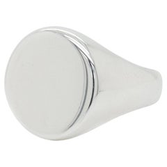 Tiffany & Co. Bague de chevalière en argent sterling
