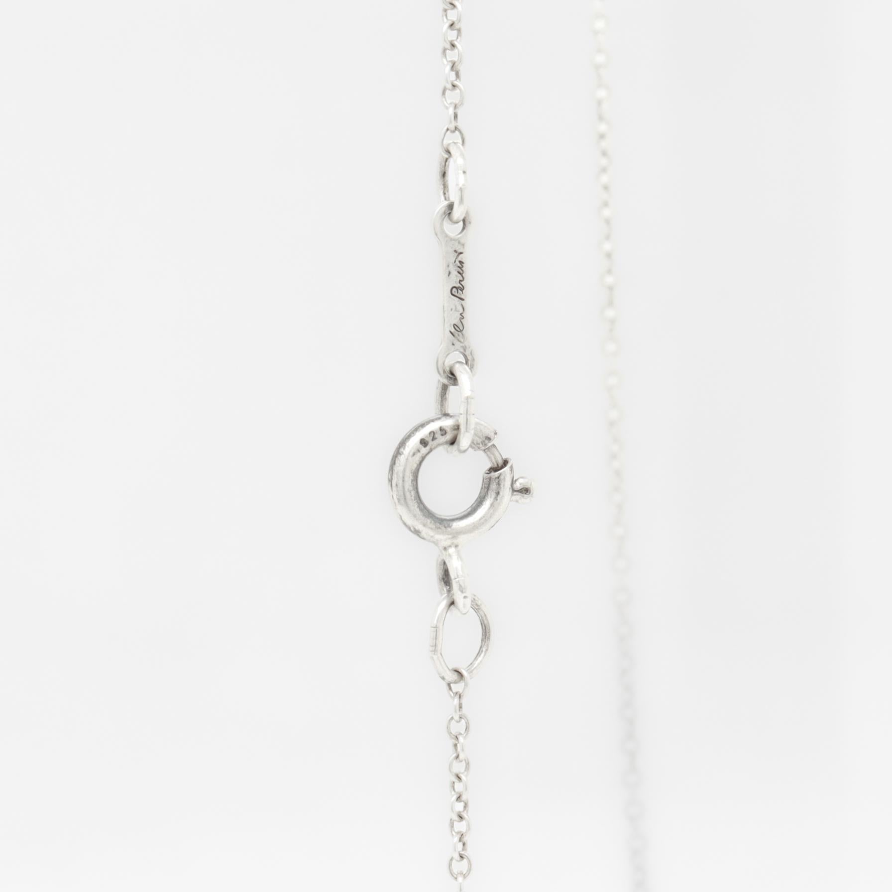 Tiffany & Co. Collana con ciondolo e croce di Elsa Peretti in argento sterling in vendita 9