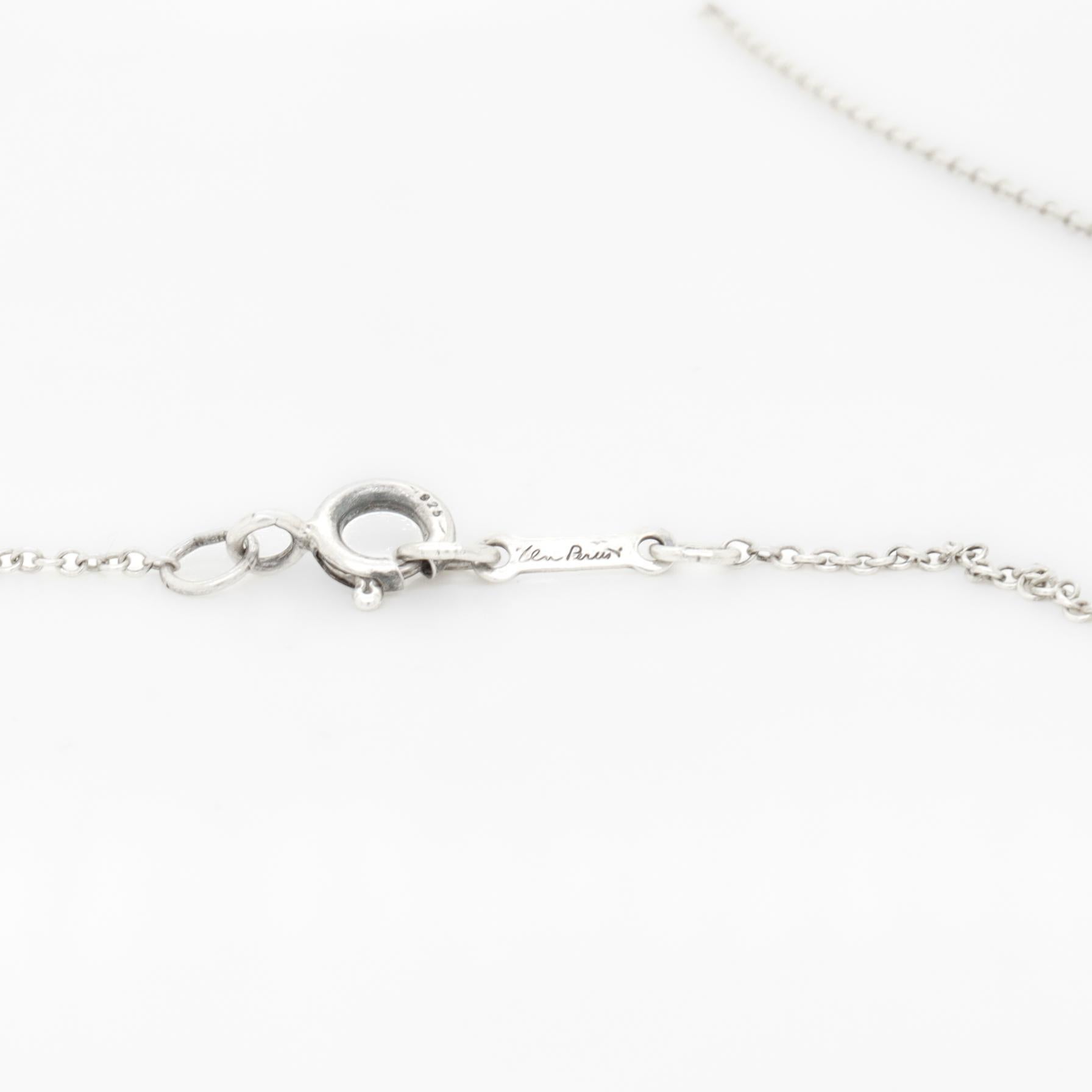 Tiffany & Co. Collana con ciondolo e croce di Elsa Peretti in argento sterling in vendita 11