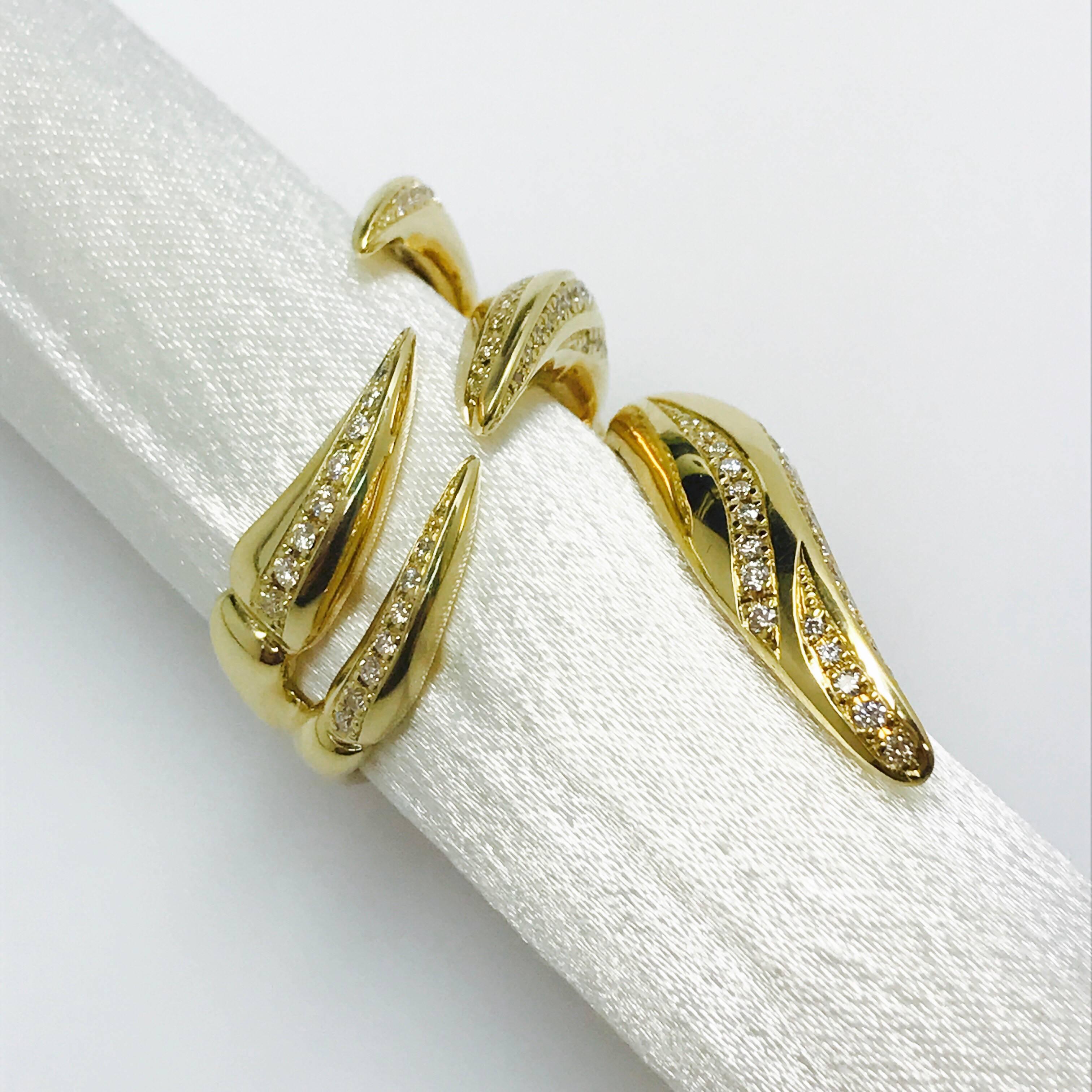 Latreia by Mana Matsuzaki Monarkos Diamond Claw Unisex Ring For Sale 3
