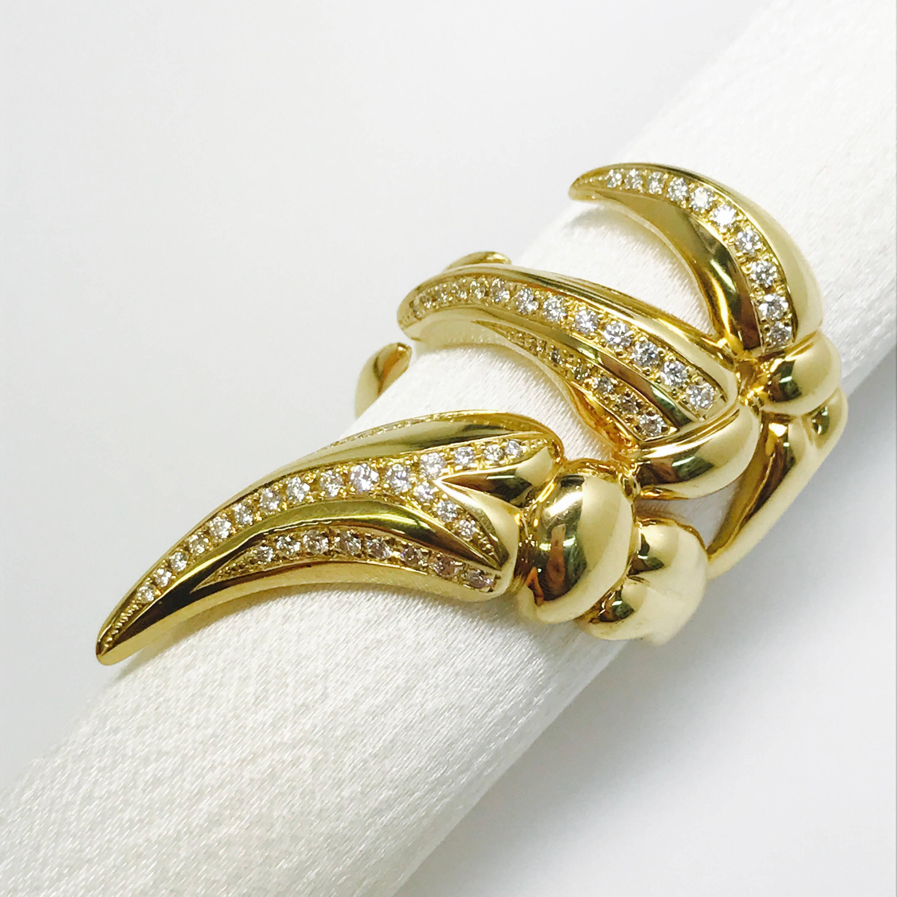 Latreia by Mana Matsuzaki Monarkos Diamond Claw Unisex Ring For Sale 4