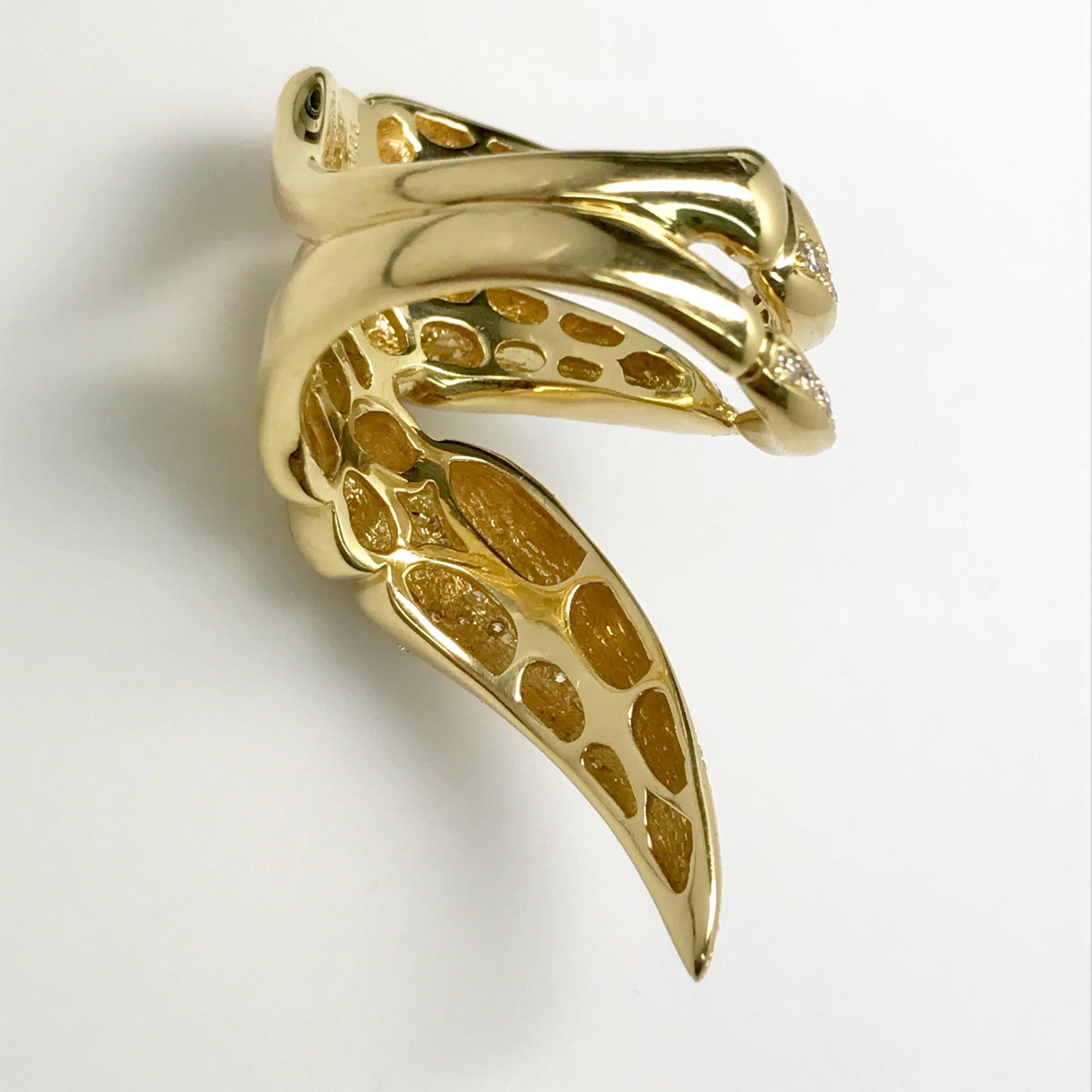 Latreia by Mana Matsuzaki Monarkos Diamond Claw Unisex Ring For Sale 5
