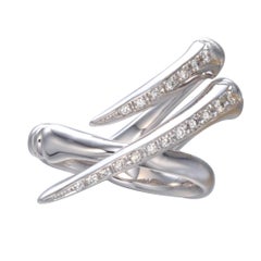 Latreia by Mana Matsuzaki Double Keras Diamond Horn Unisex Ring