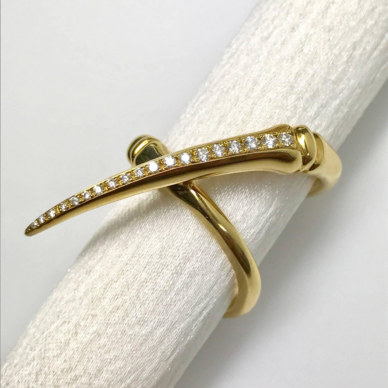Artist Latreia by Mana Matsuzaki  Keras Diamond Horn Unisex Ring For Sale