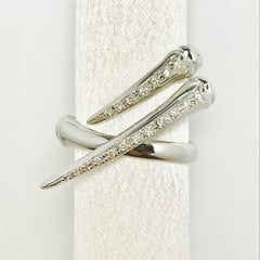 Latreia by Mana Matsuzaki Double Keras Diamond Horn Unisex Ring