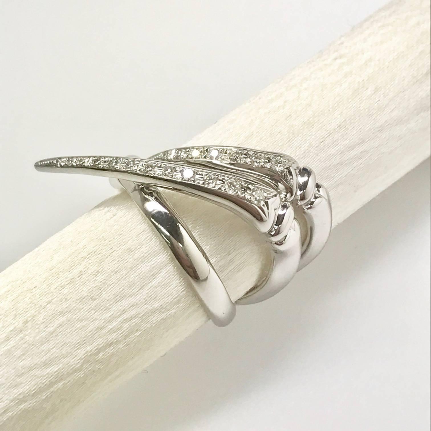 Latreia by Mana Matsuzaki Double Keras Diamond Horn Unisex Ring In New Condition For Sale In Tokyo, JP