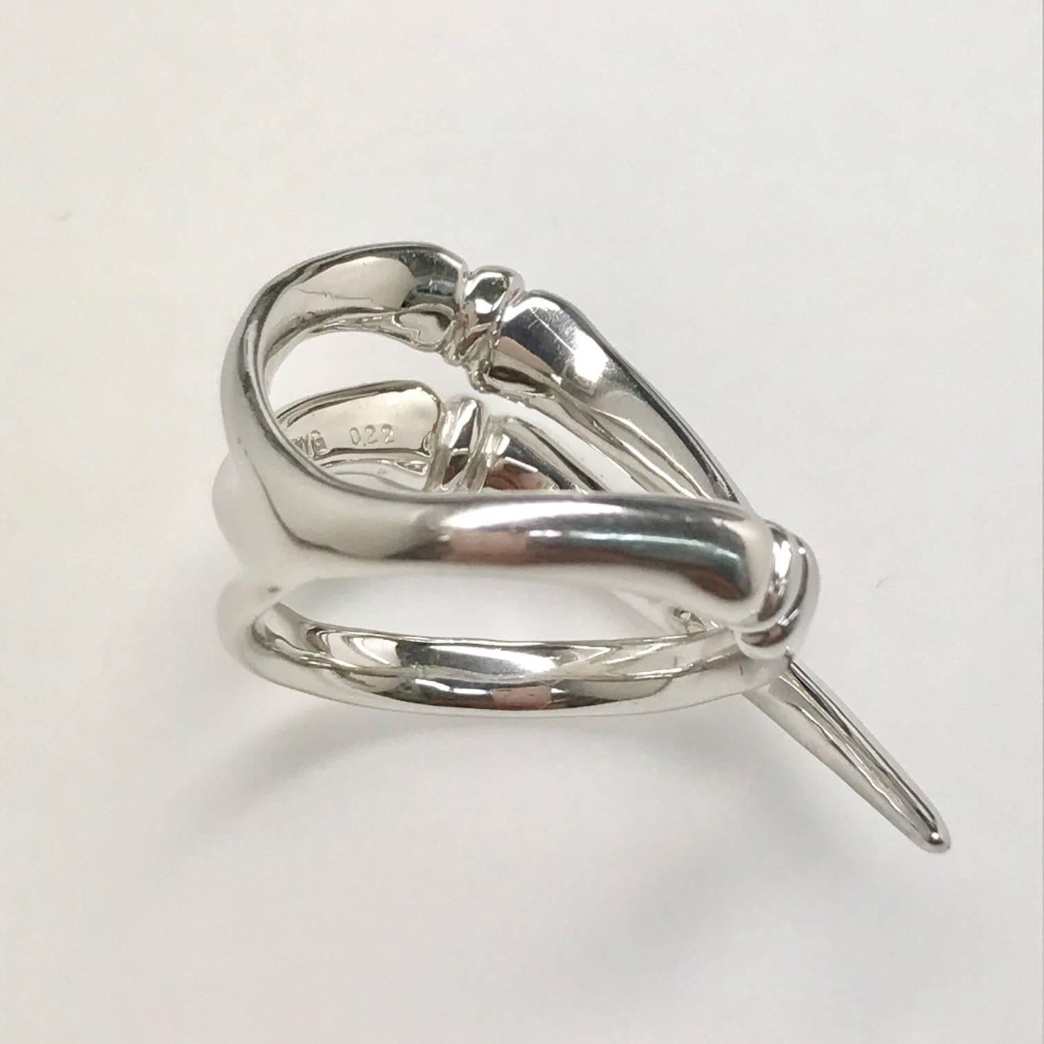 Latreia by Mana Matsuzaki Double Keras Diamond Horn Unisex Ring For Sale 1