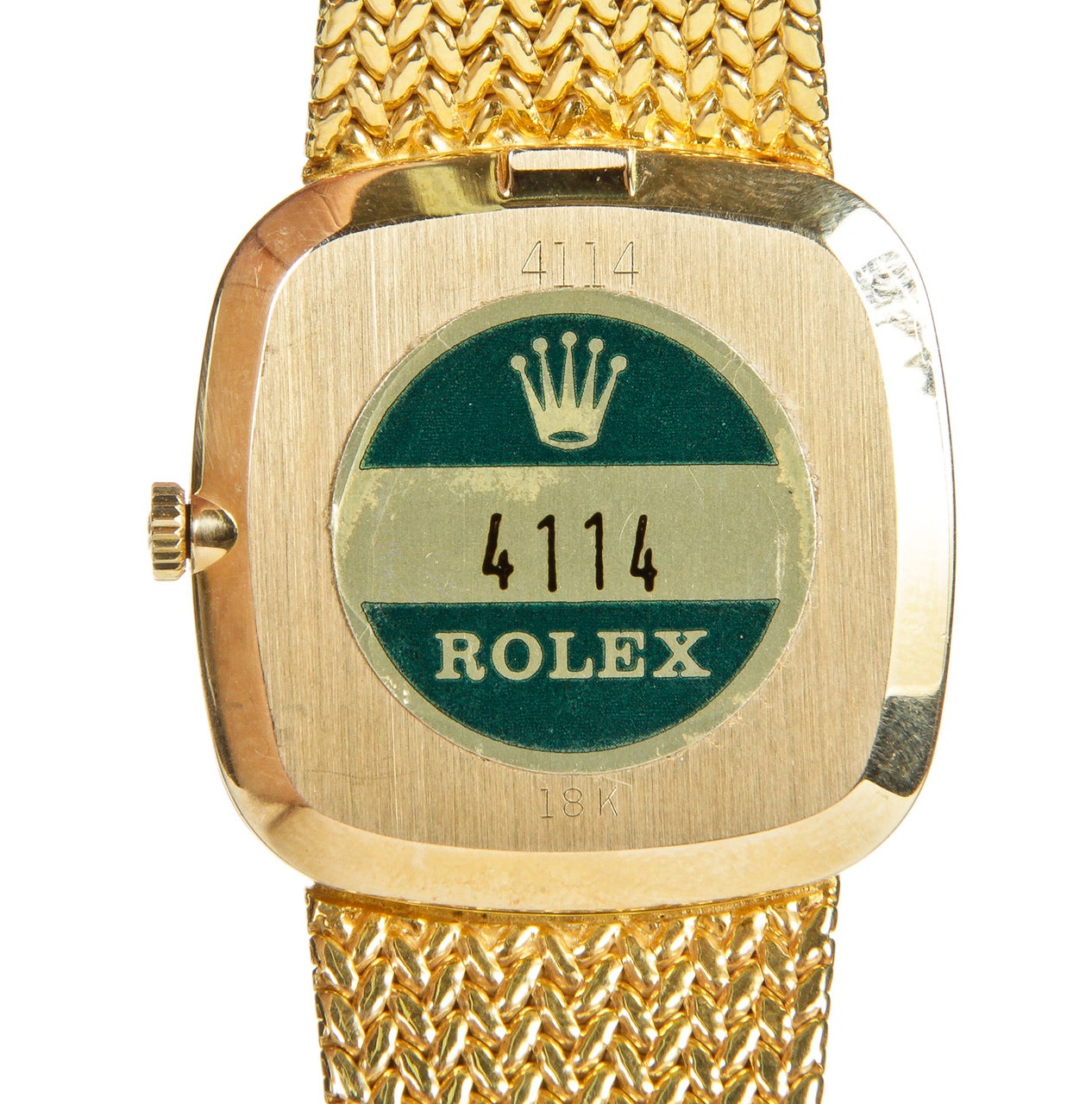 Women's Rolex Lady's Yellow Gold Cellini Cushion Bracelet Watch