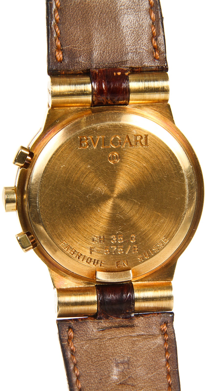 Bulgari Yellow Gold Diagono Chronograph CH35G Wristwatch 3