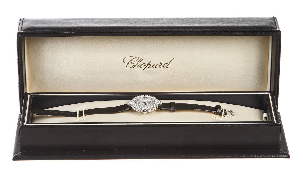 Women's Chopard Lady's White Gold Diamond Wristwatch