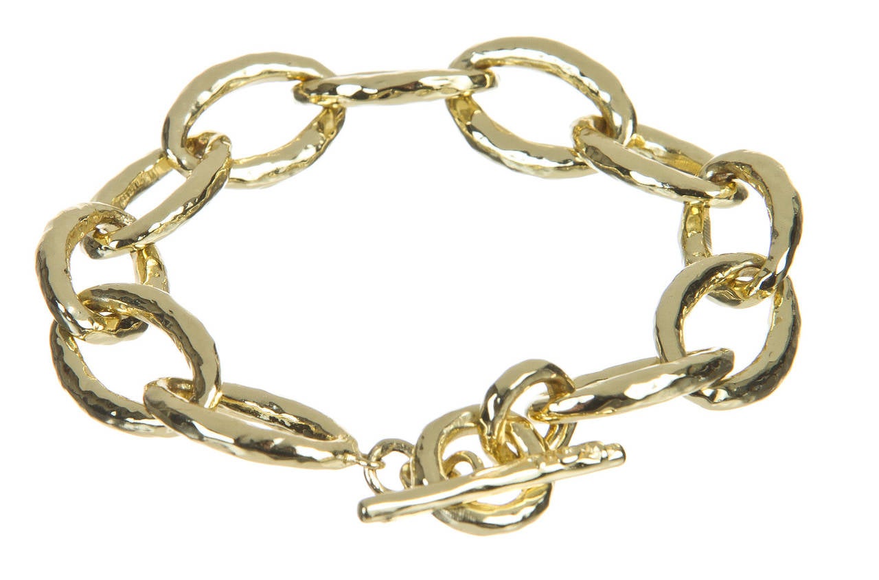 Contemporary Ippolita Glamazon Gold Chain Link Bracelet For Sale