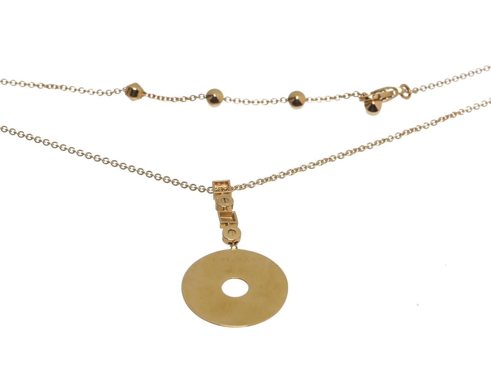 Bulgari Gold Chain and Medallion Necklace For Sale at 1stDibs | bvlgari ...