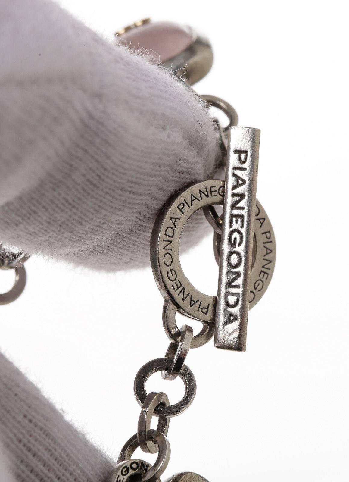 Pianegonda Armband aus Sterlingsilber mit Rosenquarz im Angebot 2