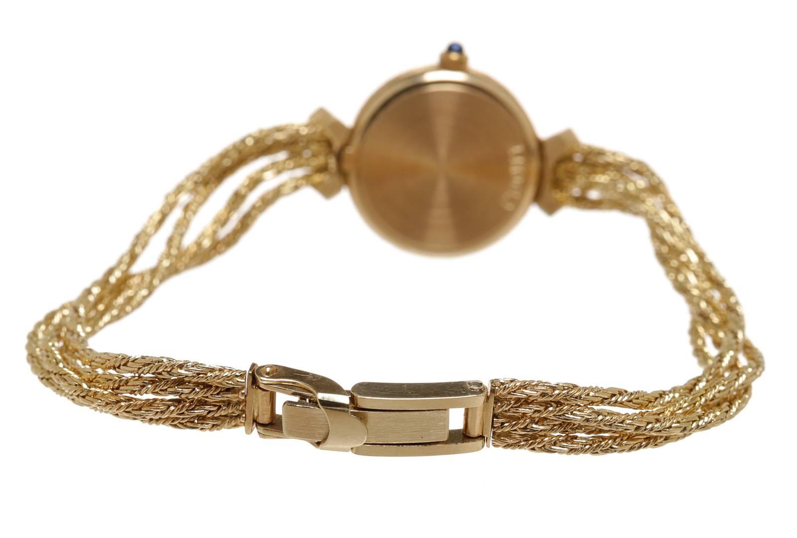 Gold-Diamant-Uhr von CYMA Damen im Angebot