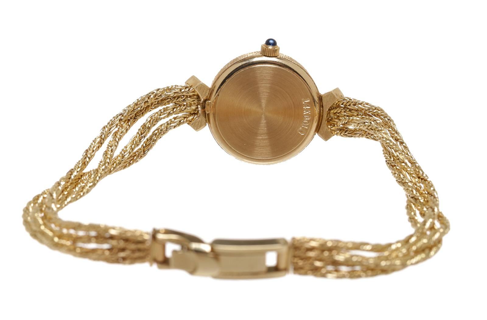 Gold-Diamant-Uhr von CYMA im Zustand „Gut“ im Angebot in Corona Del Mar, CA