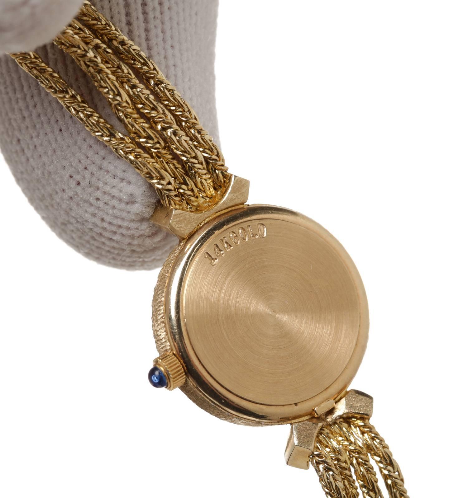 Gold-Diamant-Uhr von CYMA im Angebot 4