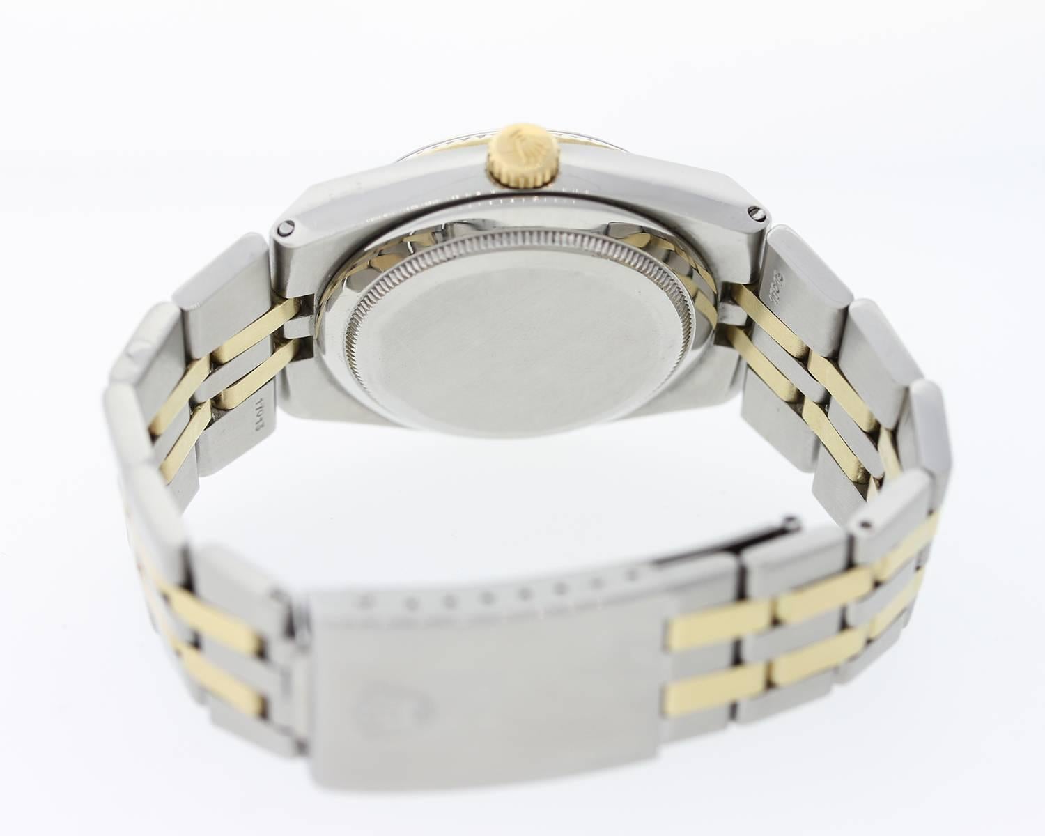 Women's Rolex Yellow Gold Stainless Steel Oyster Quartz Wristwatch  For Sale