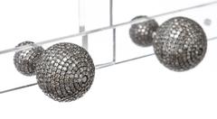 Julia Post 4.89 Carats Diamonds Ball Earrings