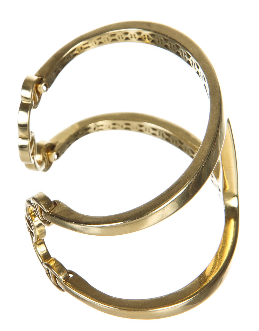 Hoorsenbuhs Gold Phantom Cuff Bracelet In Excellent Condition In Corona Del Mar, CA
