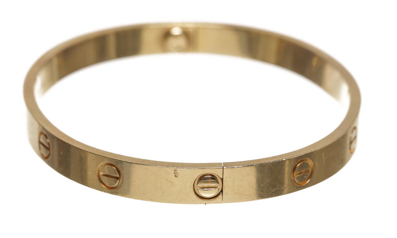 Women's Cartier Gold Love Bangle Bracelet