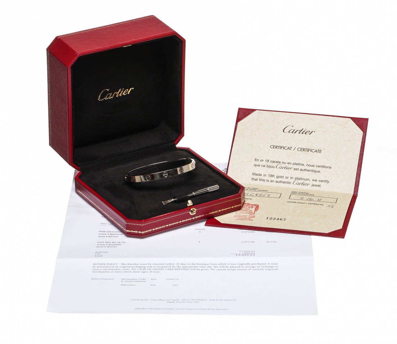 Cartier Gold Love Bangle Bracelet 2
