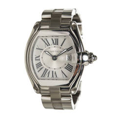 Cartier Stainless Steel Roadster  Wristwatch