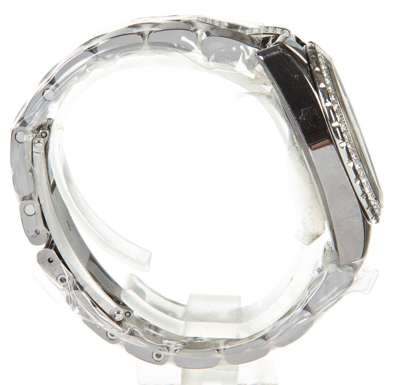 Chanel Lady's Titanium Ceramic and Diamond J12 Wristwatch In New Condition For Sale In Corona Del Mar, CA