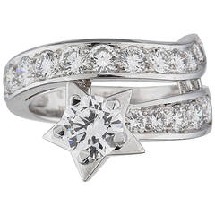 Chanel Diamond Platinum Comete Collection Ring
