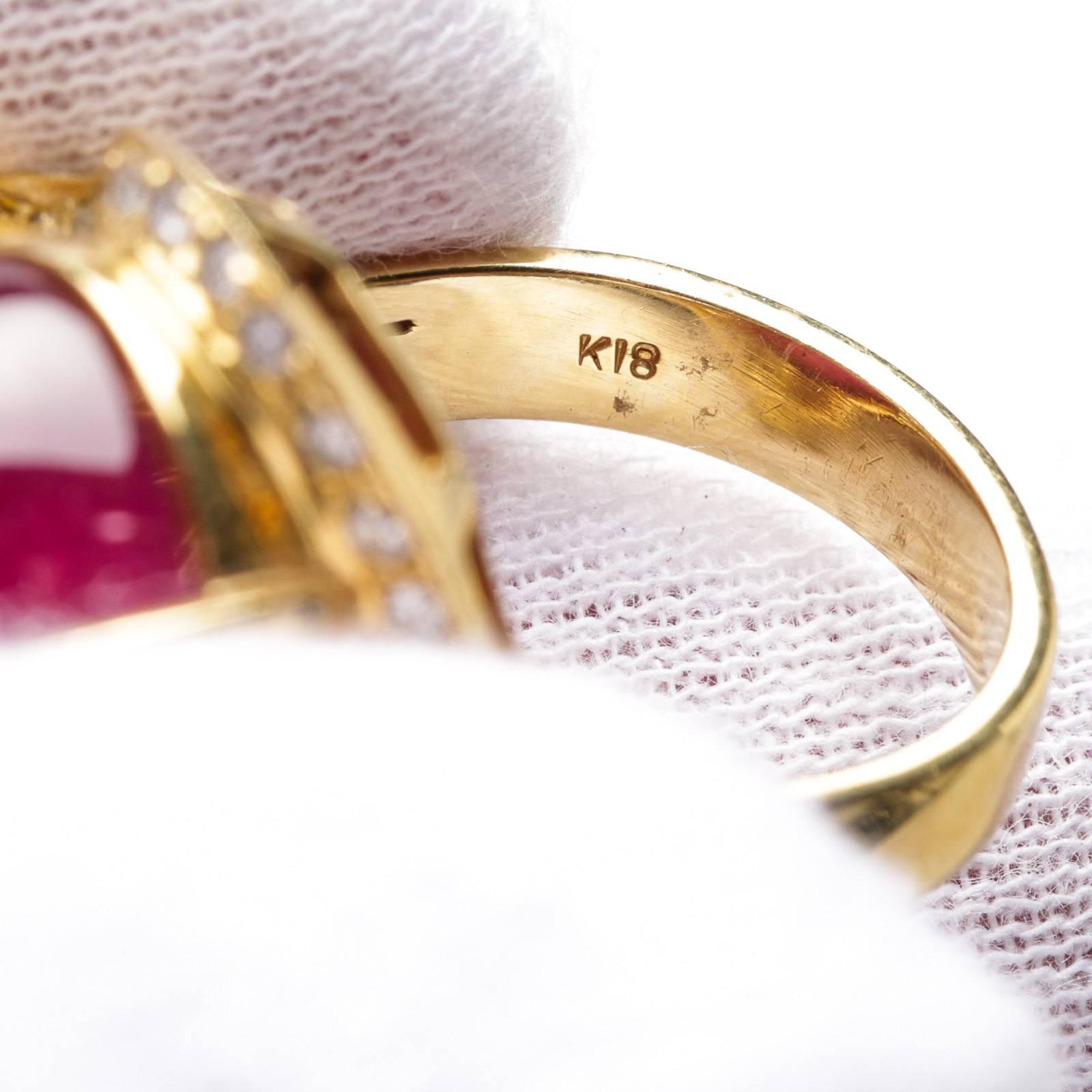 Pink Tourmaline Diamond gold Cocktail Ring For Sale 2