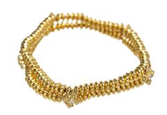 Loree Rodkin Diamond Gold Stretch Bracelet