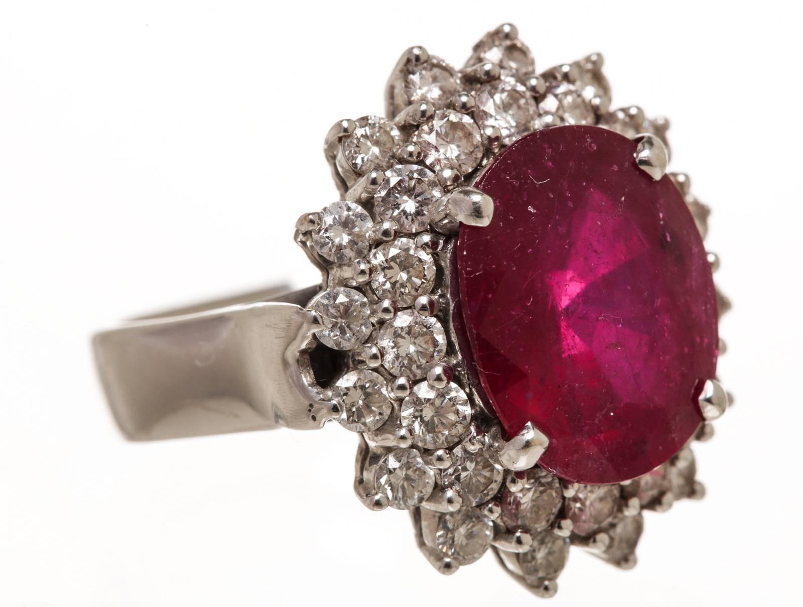 Ruby Diamond Gold Ring For Sale 3