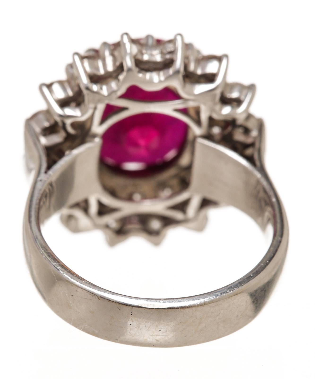 Ruby Diamond Gold Ring For Sale 1