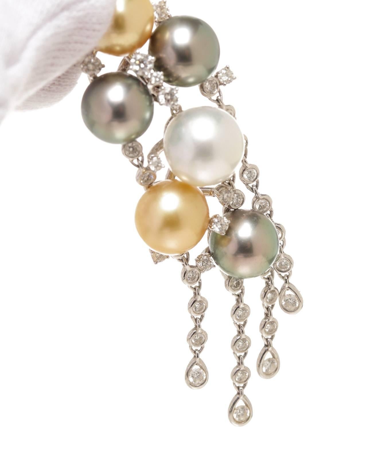Pearl Gold Pendant In Good Condition For Sale In Corona Del Mar, CA