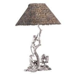 Sterling Silver Monkey Lamp, No. 1