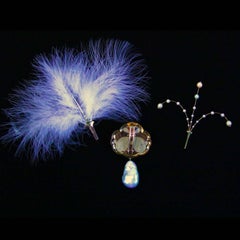 Ark Design, Yellow Gold, 19th Century Lava Stone Carving and Pearls Brooch